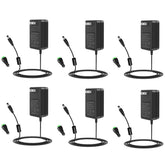 SHNITPWR 24V 2A 48W Power Supply Adapter 100~240V AC to DC 24 Volt 2000mA 1.25A 1.5A 1.6A 1.75A 1.8A Converter Transformer with 5.5x2.5mm Tip for LED Strip 3D Printer CCTV Camera LCD Monitor 6-Pack
