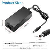 SHNITPWR 5V Power Supply 5 Volt 10A 50W AC 100V ~ 240V to DC Power Adapter Converter Transformer 5.5x2.5mm Plug for WS2812B WS2811 LED Pixel Strip Light Controller Raspberry Pi Webcam Router USB-HUB