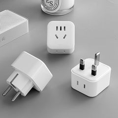 SHNITPWR European Travel Plug Adapter USB C, US to Europe Plug Adapter with 4 Outlets 3 USB Charger (1 USB C Port), Type C Power Adaptor