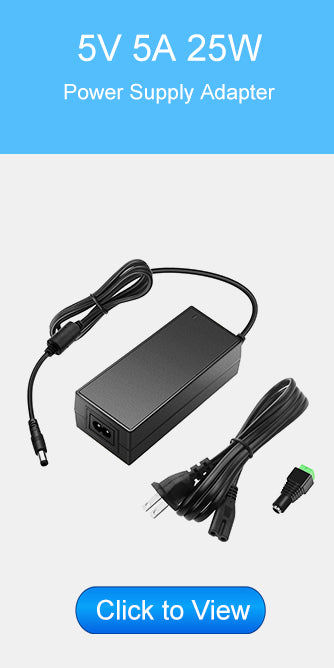100-240V 50/60Hz AC to DC 24V 3A Power Supply Adapter, 24 Volts 3Amp Power  Adapter Converter, 5.5mm x 2.5mm Tip and 1 More Connector