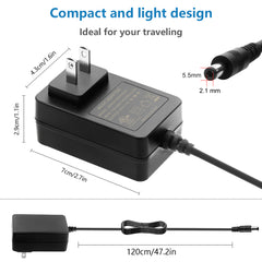 SHNITPWR 24V 1A Power Supply 24 Volt 1000mA 24W AC/DC Adapter Pack of 6 100~240V AC to DC 24V 1000mA 800mA 650mA 500mA Converter Transformer 5.5x2.1mm for Oil Diffuser WiFi Camera