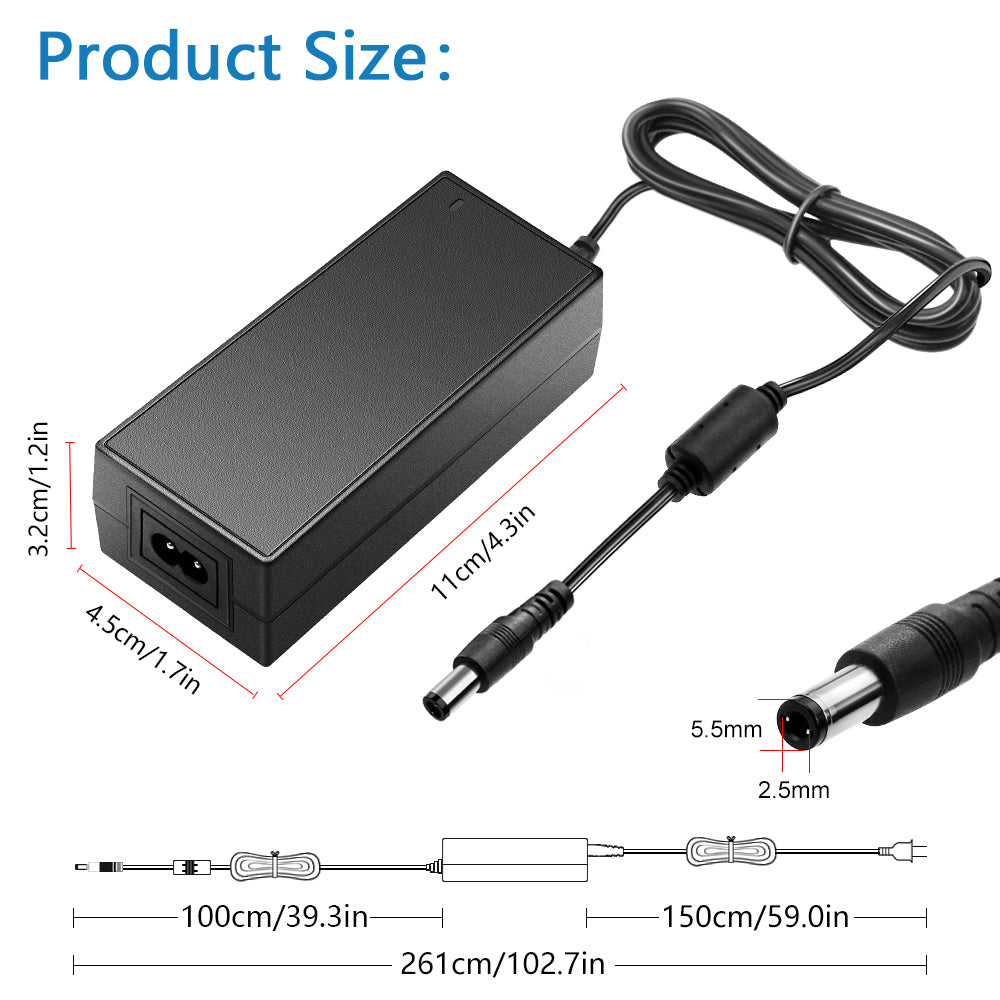 SHNITPWR 5V 5A DC Power Supply Adapter 5 Volt 5 Amp 25W AC 100V~240V to ...
