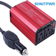 SHNITPWR 300W Power Inverter DC 12V to 110V AC Car Inverter with 4.2A Dual USB Car Adapter