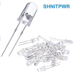 SHNITPWR 5mm LED Light Diodes, LED Circuit Assorted Kit for Science Project Experiment