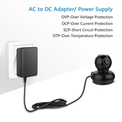 SHNITPWR 24V 1A Power Supply 24 Volt 1000mA 24W AC/DC Adapter Pack of 6 100~240V AC to DC 24V 1000mA 800mA 650mA 500mA Converter Transformer 5.5x2.1mm for Oil Diffuser WiFi Camera