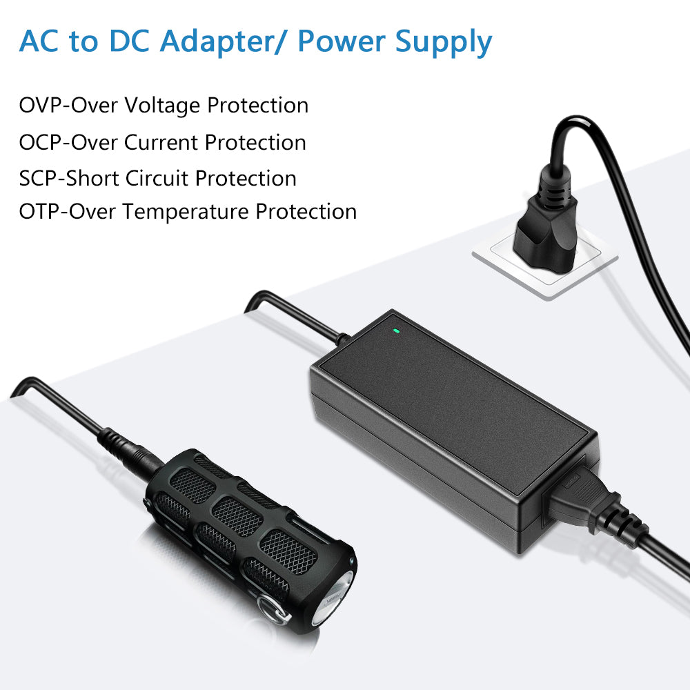 SHNITPWR 12V 6A AC DC Power Supply Adapter Converter 100V~240V AC to DC ...