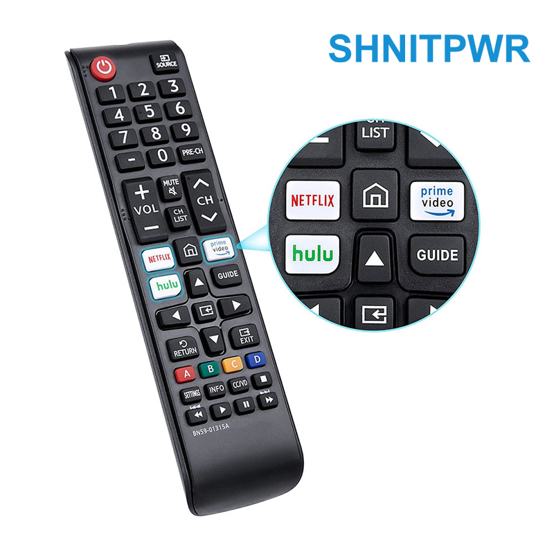 SHNITPWR Universal Remote Control for All Samsung TV Remote Compatible All Samsung LCD LED HDTV 3D Smart TVs Models