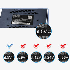 SHNITPWR 5V 5A DC Power Supply Adapter 5 Volt 5 Amp 25W AC 100V~240V to DC Converter Transformer LED Driver with 5.5x2.5mm DC Tip for WS2812B WS2813 LED Pixel Strip TV Box USB HUB Raspberry Pi Arduino